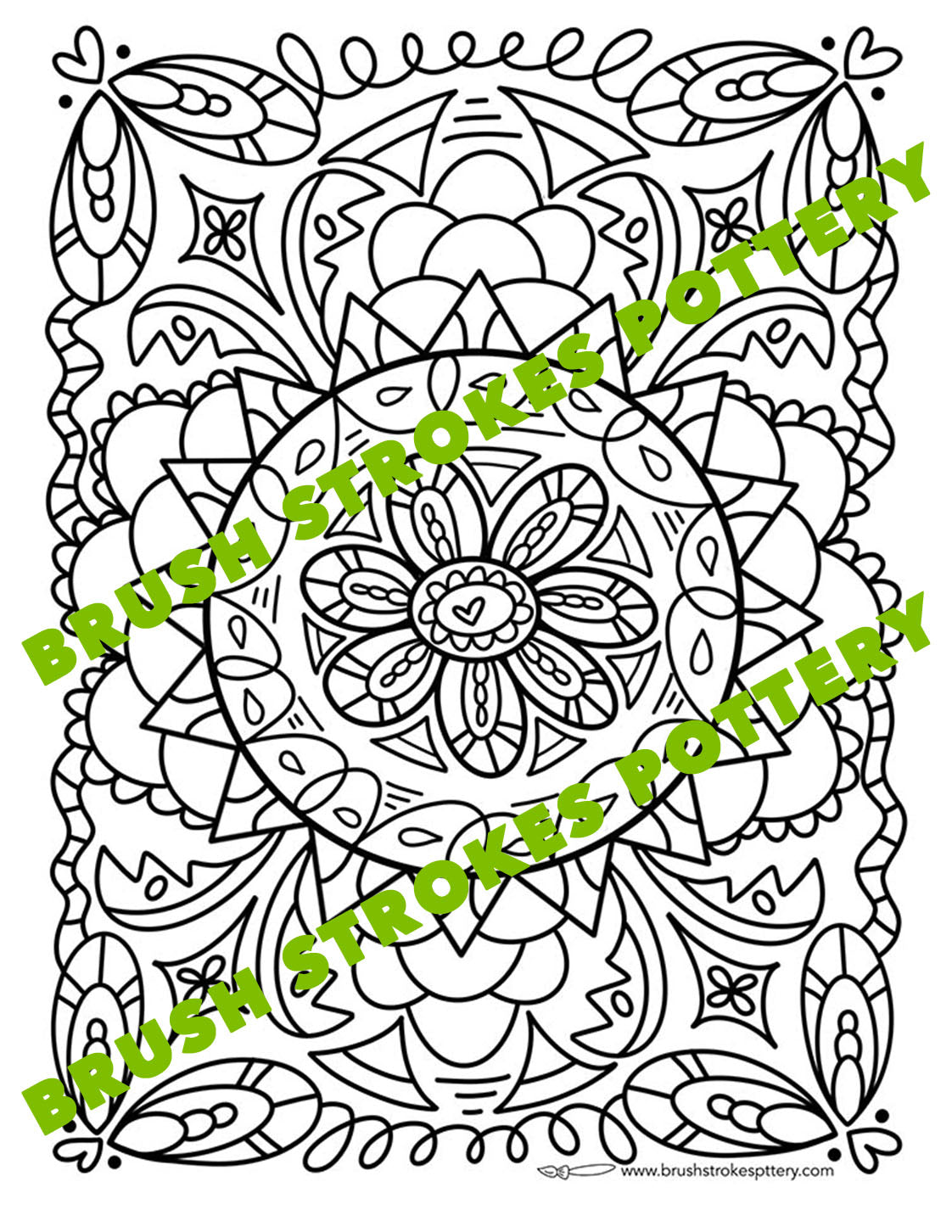 Grown Up Coloring Page