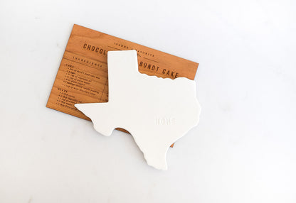 Texas Ceramic Coaster with Home Engraved