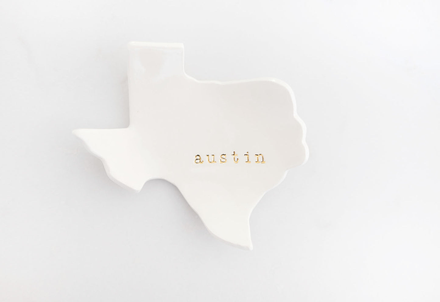 Austin Texas Ceramic Ring Dish rocks