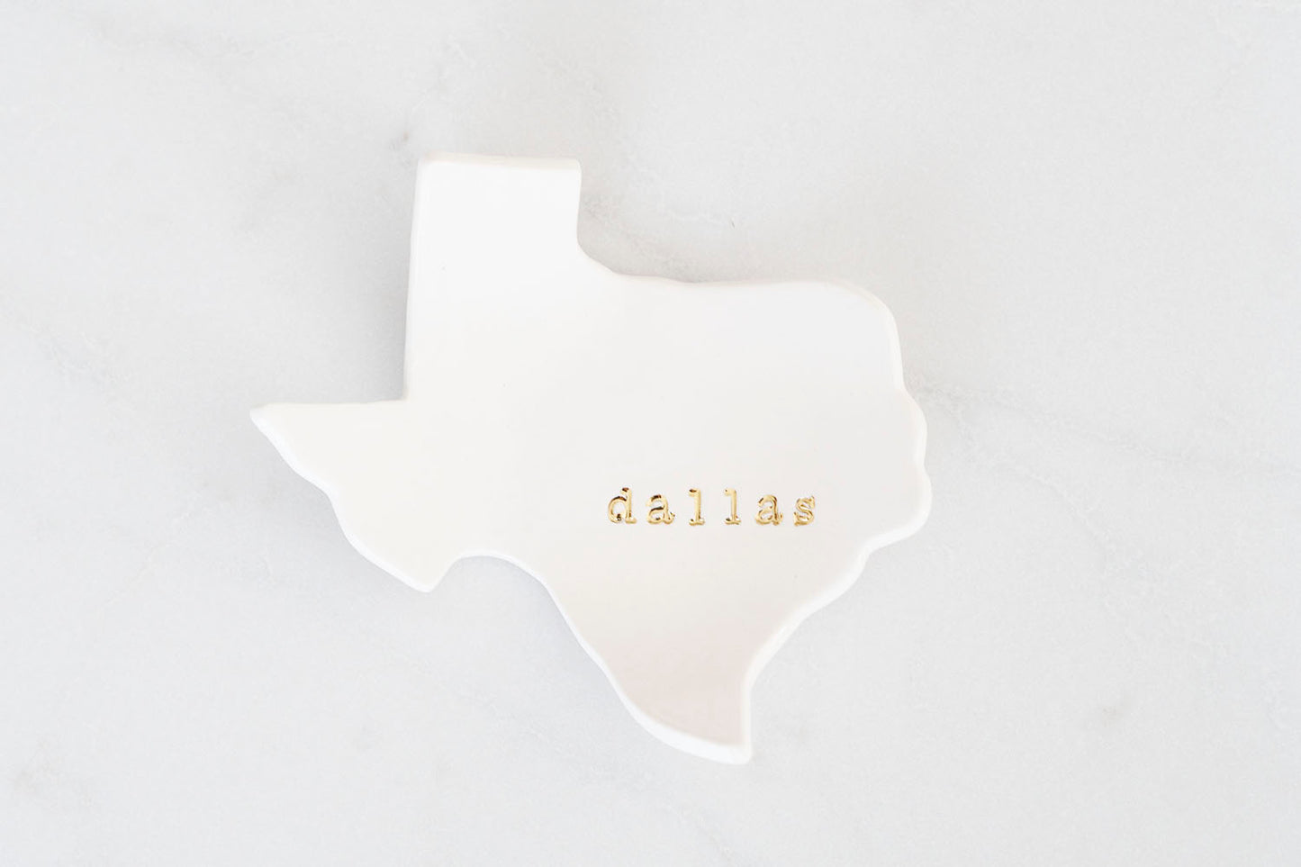 Texas Cities - Ceramic Ring Dish