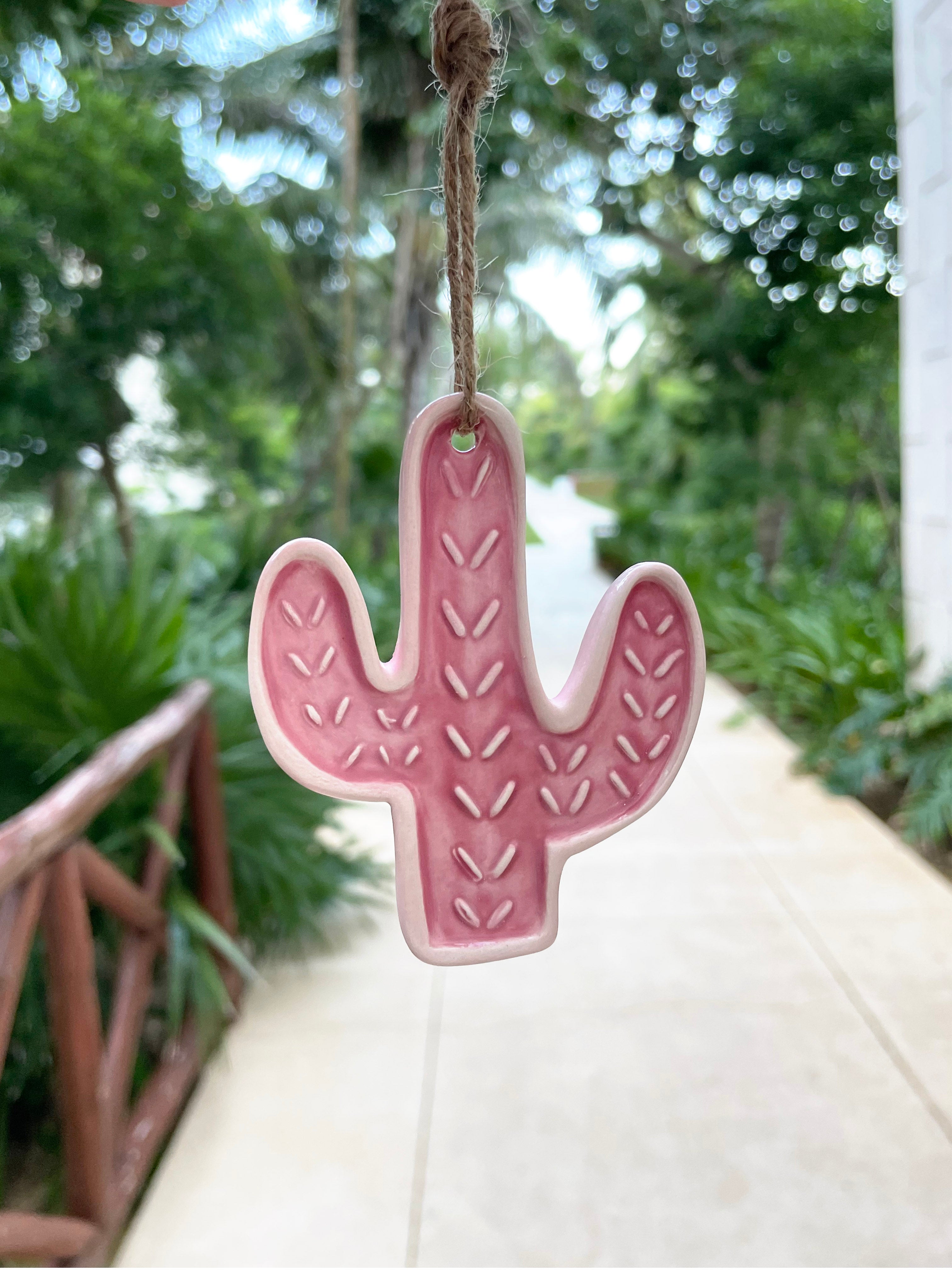 Ceramic Cactus Ornaments