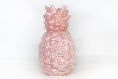 Pink Ceramic Pineapple Light - Solid Pink