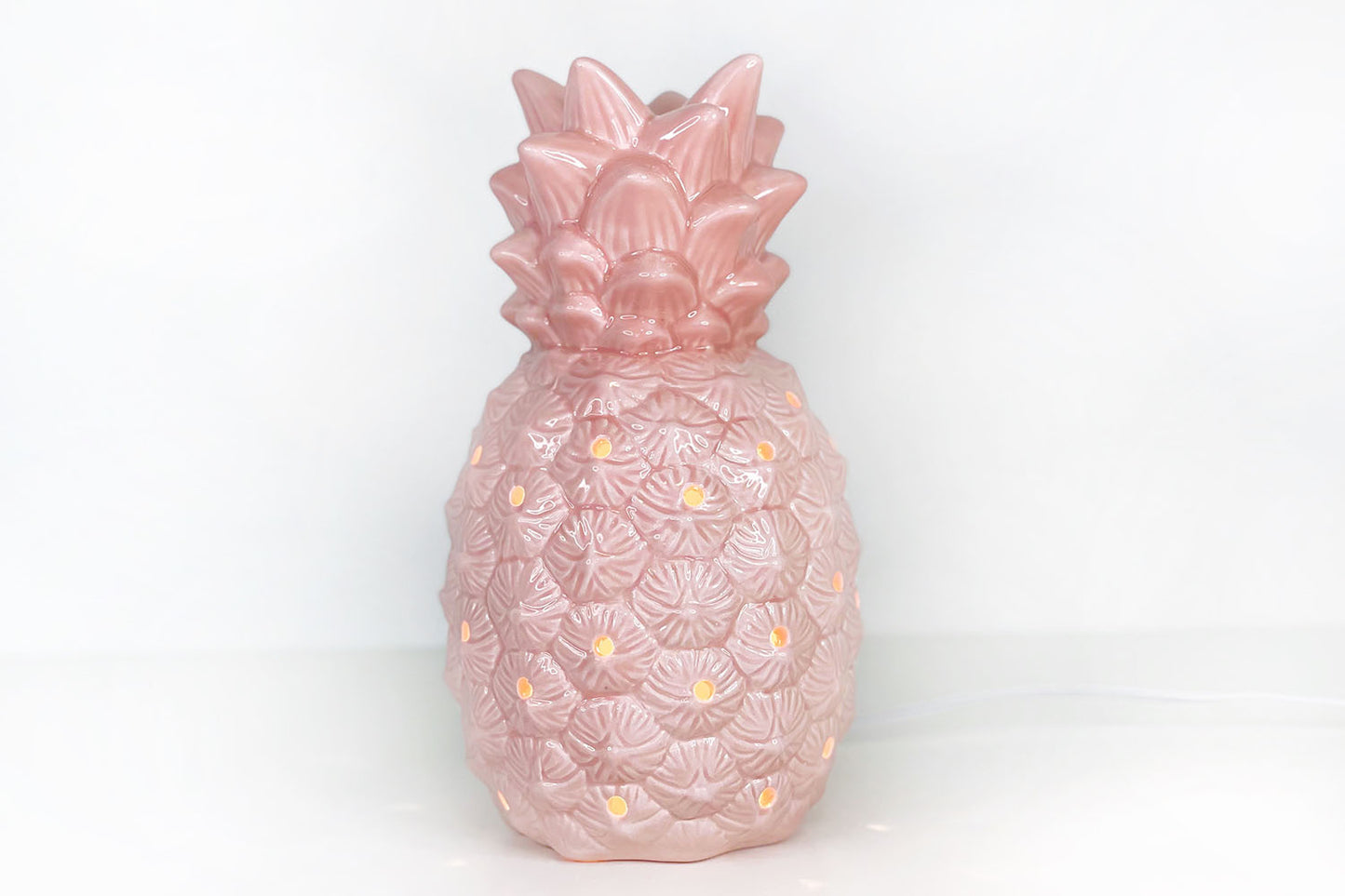 Pink Ceramic Pineapple Light