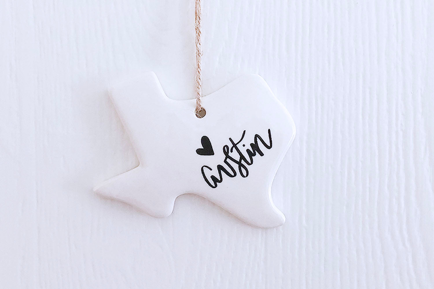 Austin Texas Christmas Ornament - Script