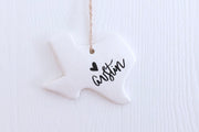 Austin Texas Christmas Ornament - Script