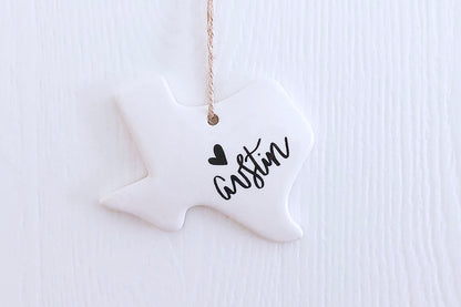 Texas Cities - Christmas Ornaments