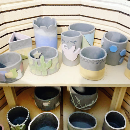 Intro to Ceramics - Clay Planter Pots