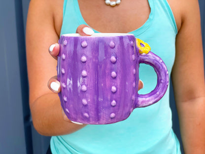 Purple Cactus Coffee Mug